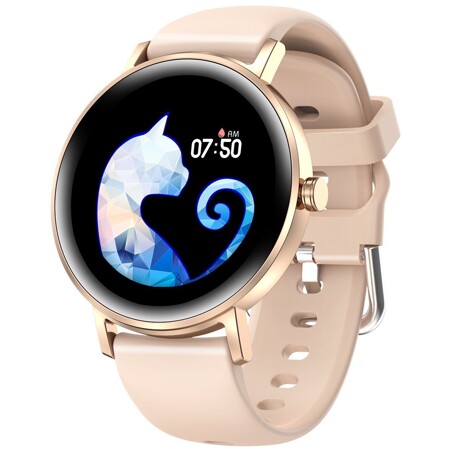 Tiroki S27, смарт часы женские с пульсометром, шагомером, счетчиком калорий, smart watch золотые водонепроницаемые: характеристики и цены