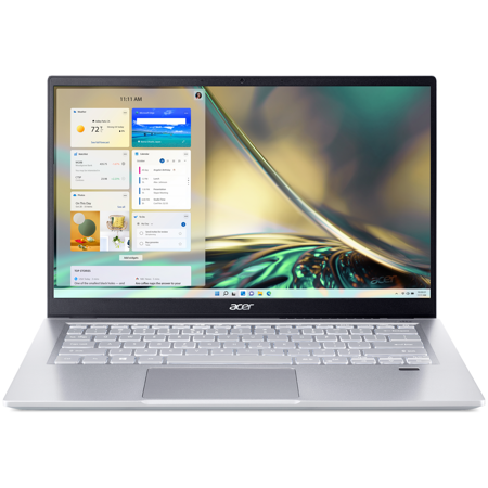 Acer Swift 3 SF314-511-31FW 14" FHD IPS/Core i3-1115G4/8GB/256GB SSD/Iris Xe Graphics/Win 11 Home/NoODD/серебристый (NX. ABLER.00N): характеристики и цены