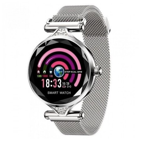 Женские умные часы Smart Watch H1 с измерением давления и сердечного ритма (silver): характеристики и цены