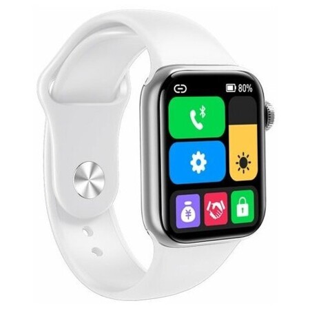 Умные смарт часы M26 PRO Smart Watches PRO6 (IOS/Android) с Full touch экраном , беспроводной зарядкой , приемом-ответом звонков , тонометром, пульсоксиметром, электрокардиографом, шагомером, личным тренером, 44 мм. (Серый): характеристики и цены