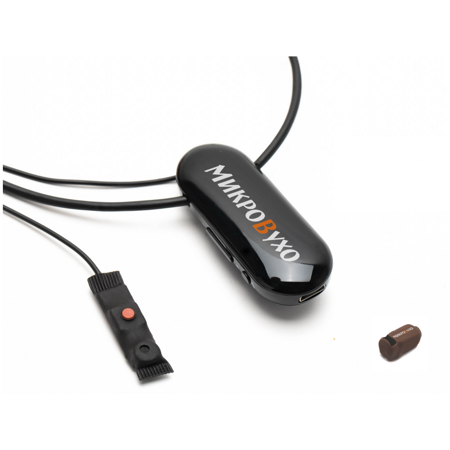 Капсульный микронаушник Agger 10 мм и гарнитура Bluetooth PRO с выносным микрофоном, кнопкой подачи сигнала, кнопкой ответа и перезвона: характеристики и цены