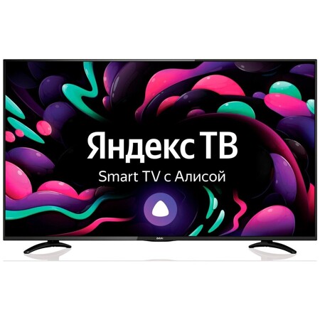 BBK 50" 50LEX-8289/UTS2C Яндекс. ТВ черный Ultra HD 50Hz DVB-T2 DVB-C DVB-S2 USB WiFi Smart TV (RUS): характеристики и цены