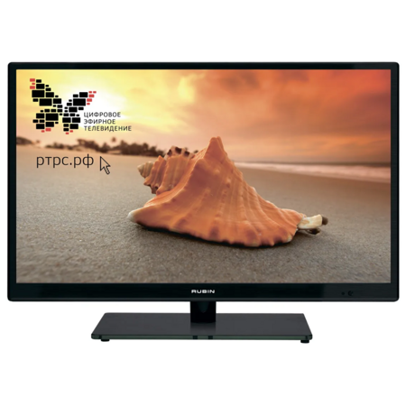 Телевизор Rubin RB-24SE5T2C, 24", HD READY, черный: характеристики и цены