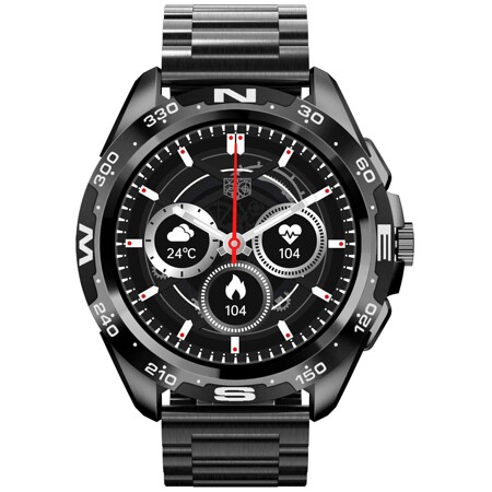 Kingwear Умные часы Smart watch KingWear I32 PRO (Черный корпус, с черным металлическим ремнем): характеристики и цены