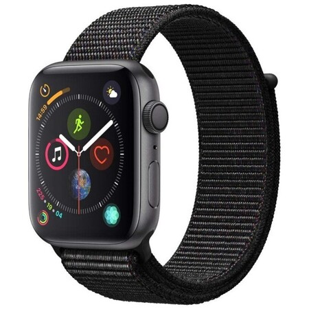 Apple Умные часы Apple Watch Series 4 GPS A1978 ремешок ткань, серый: характеристики и цены