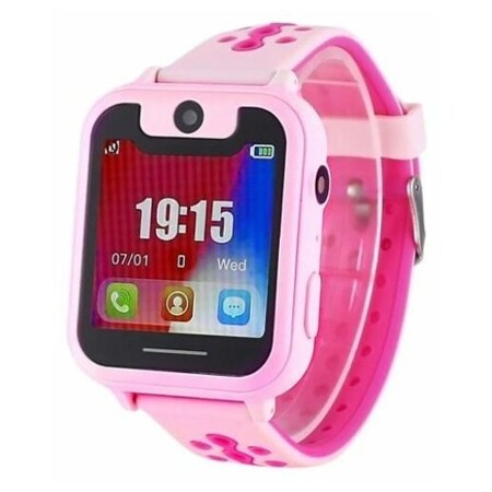 Детские смарт часы / Умные детские часы с GPS / LBS трекингом, поддержкой звонков и кнопкой SOS / Детские часы с GPS Smart Watch с камерой и прослушкой / розовый: характеристики и цены