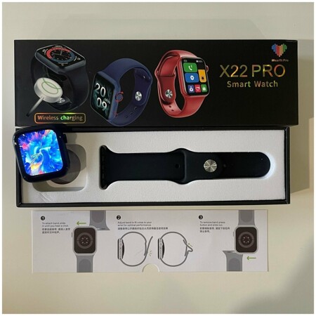 Умные часы Smart watch X22 PRO / Смарт-часы X22 PRO с полноразмерным экраном и активным колесиком, 44mm: характеристики и цены