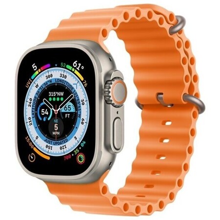 SMART Умные часы SmartWatch 8 Ultra/SportWatch 8, Silver/Orange: характеристики и цены