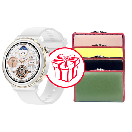 Женские смарт часы + подарочный кошелек: характеристики и цены