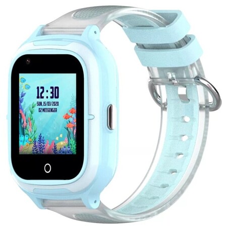 Детские 4G LTE смарт-часы с камерой и GPS-трекером WONLEX KT23 BLUE: характеристики и цены