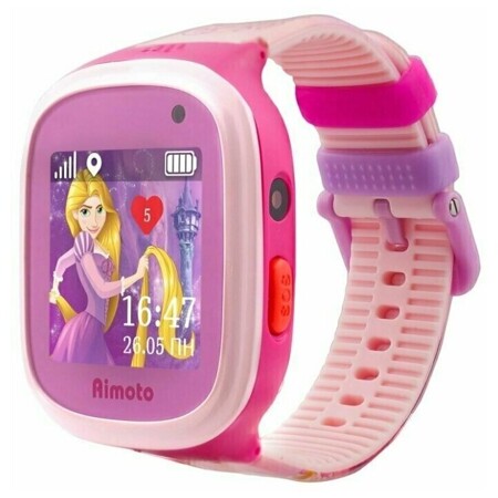 Часы с GPS трекером Aimoto Disney: Принцесса Рапунцель SE, розовый (9303304): характеристики и цены