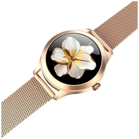 Смарт часы женские King Wear KW10 PRO. Золотистые: характеристики и цены