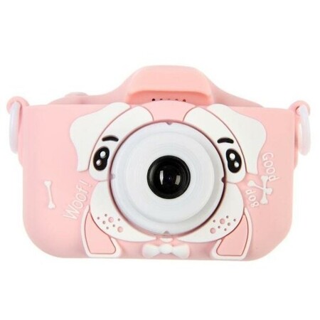 Детский цифровой фотоаппарат Cartoon Digital Camera Puppy "Собачка", модель 3515168, розовый: характеристики и цены