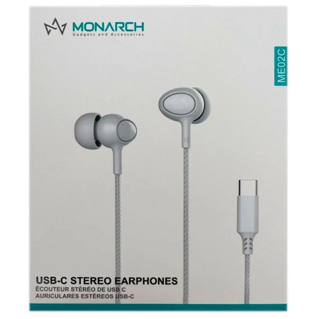 Monarch ME02C вакуумные с микрофоном / Белый: характеристики и цены