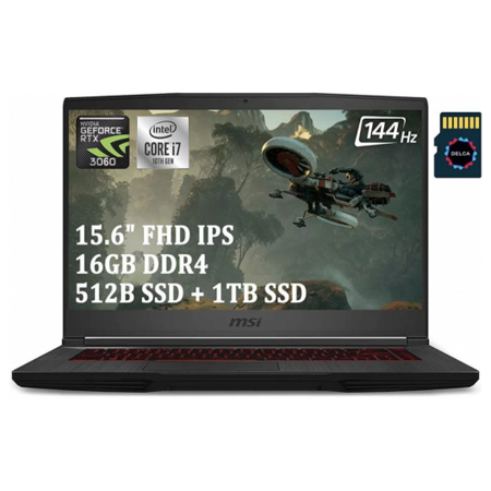 MSI GF65 Thin 2021 Gaming Laptop Intel 6-Core i7-10750H I 16GB DDR4 512GB SSD I GeForce RTX 3060 6GB: характеристики и цены