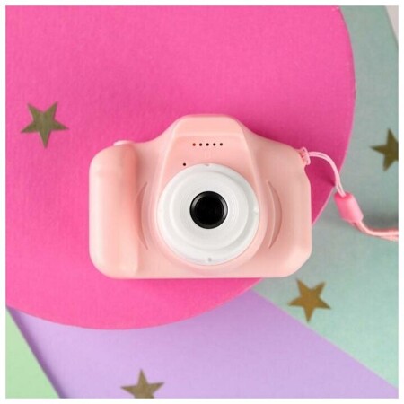 Мини фотокамера / Фотоаппарат Детский / Цифровая фотокамера для детей / Фотокамера Детская/ Розовый: характеристики и цены