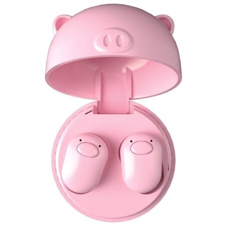 Детские беспроводные наушники HeadSet TWS 5.0 Piglet (Розовый): характеристики и цены