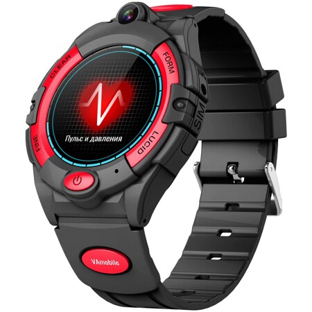 Детские Смарт часы SMART WATCHES 4G с GPS K-10 / Наручные умные часы с сим картой Нано и камерой / для детей и взрослых / iziTechno / Красные: характеристики и цены