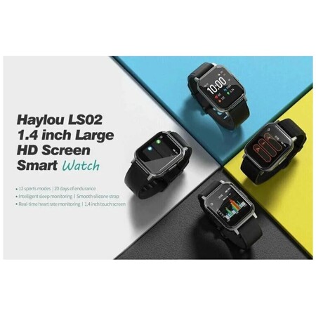 HAYLOU/Смарт-часы/умные часы/Smart Watch/часы LS02/черные: характеристики и цены