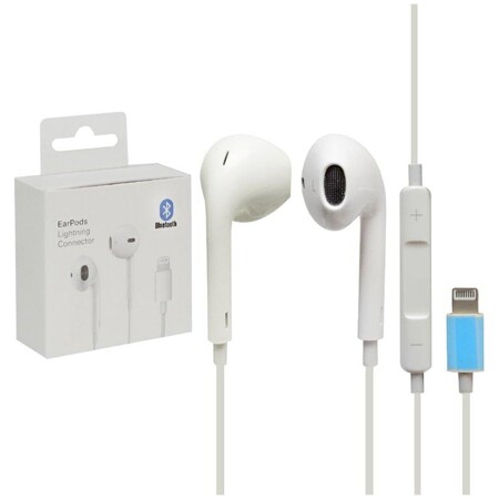 Наушники для iPhone 7/8/X/11, iPad с разъемом Lightning синхронизация компонента с аппаратом по Bluetooth(качество звука PREMIUM): характеристики и цены