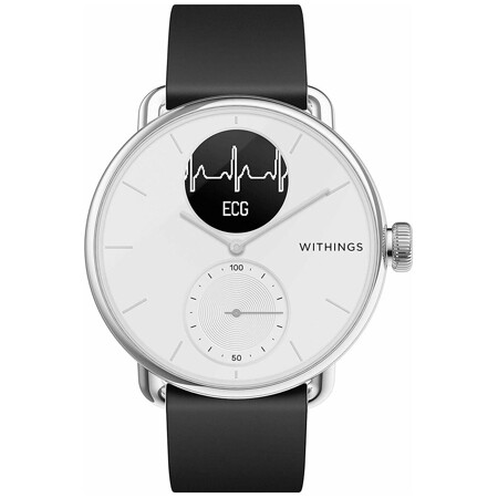 Withings ScanWatch 38mm, 38mm, белый: характеристики и цены