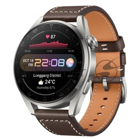 Huawei Watch 3 Pro Galileo-L40E Titan Grey-Brown Leather Strap (55026811): характеристики и цены