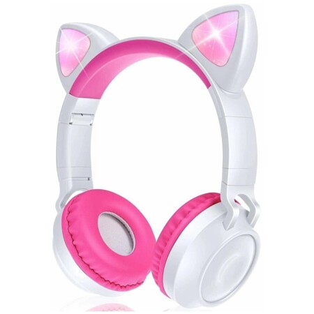 Беспроводные Bluetooth наушники со светящимися кошачьими ушками Cat Ear ZW-028 (Белый): характеристики и цены