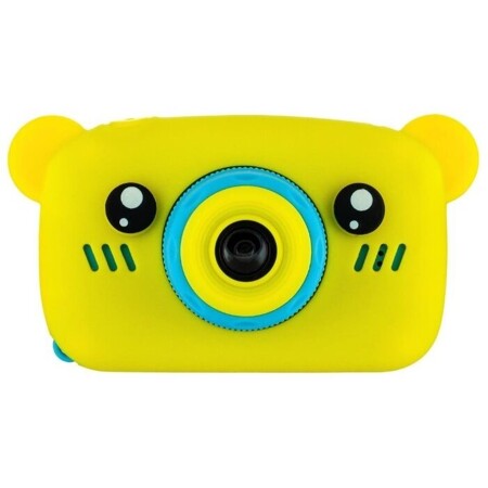 GSMIN Fun Camera Bear со встроенной памятью и играми (Желто-голубой): характеристики и цены