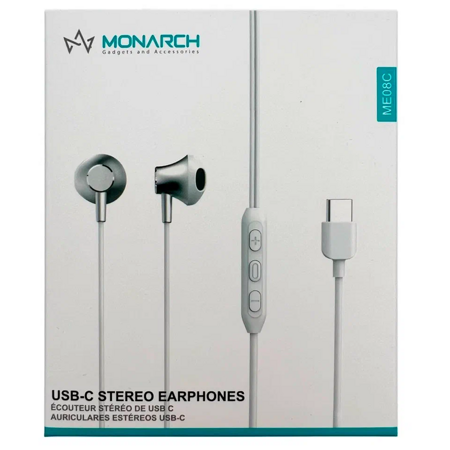Monarch ME08C вкладыши с микрофоном / Белый: характеристики и цены