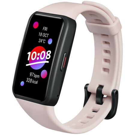 Honor Band 6 Pink 1.47"/368*194/And5.0, iOS 9/Bt/WR50: характеристики и цены