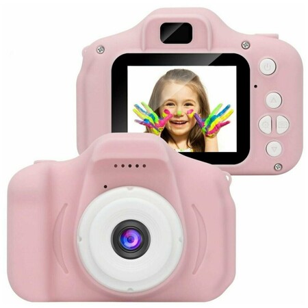 Детский цифровой фотоаппарат камера "childrens digital camera", розовый: характеристики и цены