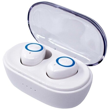 Наушники беспроводные с кнопкой / беспроводные наушники для телефона Bluetooth, Tws, вакуумные TG-901 (бело-синие): характеристики и цены