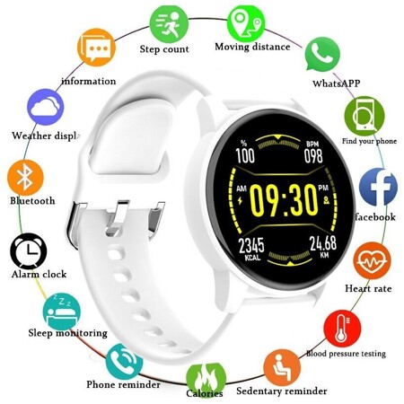 Круглые Смарт часы NFC NEW GENERATION One Touch / Круглые Умные часы новинка 2022/ Умные часы для Android / IOS/ Голосовой помощник / Белый: характеристики и цены