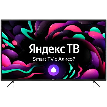 BBK 65" 65LEX-8273/UTS2C Яндекс. ТВ черный 4K Ultra HD 60Hz DVB-T2 DVB-C DVB-S2 WiFi Smart TV (RUS): характеристики и цены
