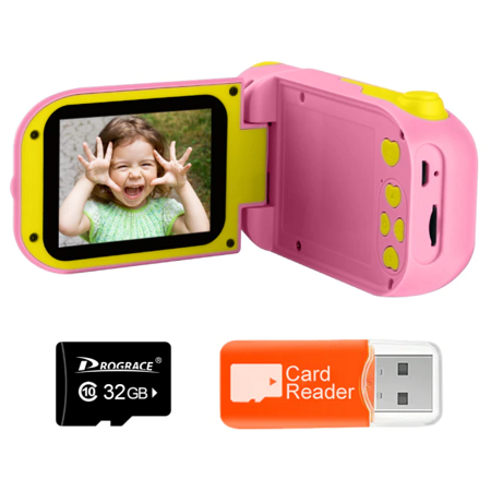 Детская видеокамера PROGRACE 12 Mpx розовая: характеристики и цены