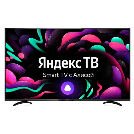 Yuno Яндекс. ТВ ULX-43UTCS3234, 43", LED, 4K Ultra HD, черный: характеристики и цены