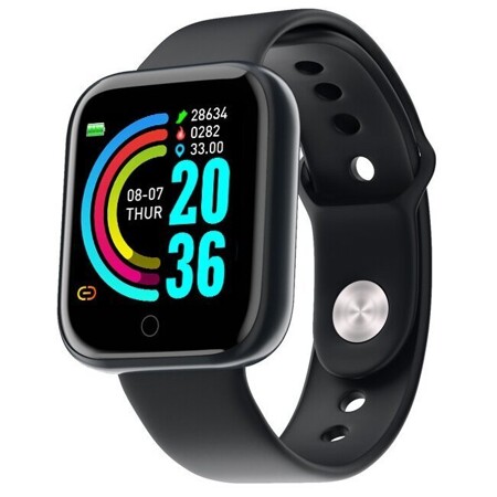 Умные часы Smart Watch i5s силиконовый + металлический ремешок, черный: характеристики и цены