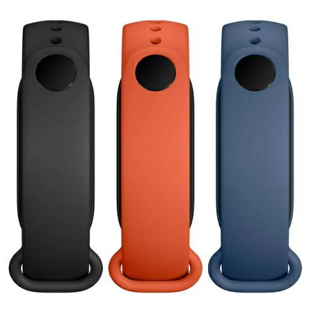 Ремешок Mi Smart Band 6 Strap(3 pack) Black/Orange/Blue (RU): характеристики и цены
