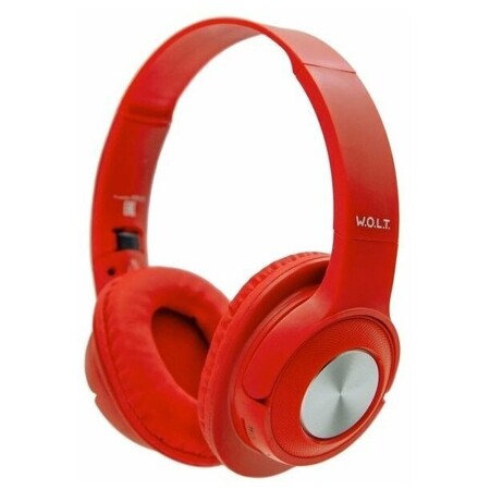 Наушники накладные Bluetooth W. O. L. T. STN-340 red: характеристики и цены