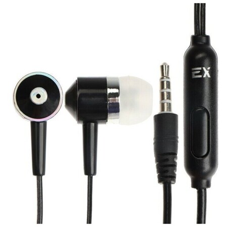 Exployd EX-HP-850, вакуумные, микрофон, 108 дБ, 32 Ом, 3.5 мм, 1.2м, черные: характеристики и цены