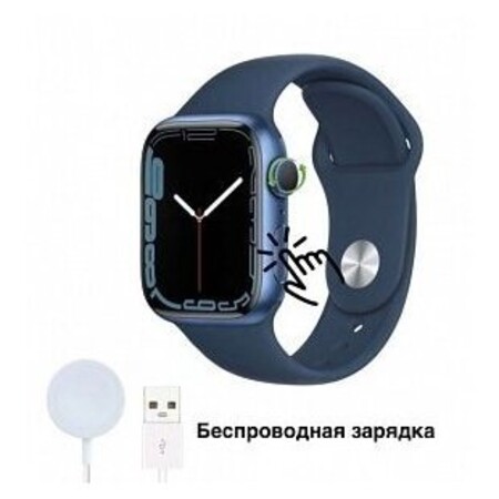 Smart watch M7 Pro wireless charging /Смарт-часы wireless charging M7 Pro с беспроводной зарядкой / Смарт вотч 45mm, синий: характеристики и цены