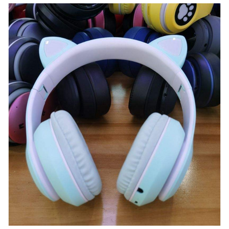 Беспроводные наушники Wireless Headphones Cat Ear Blue (P33M): характеристики и цены