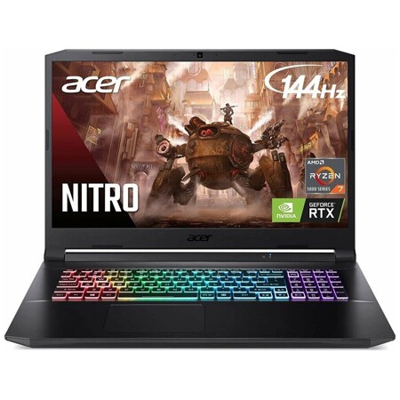 Acer Nitro 5 AN517-41-R0RZ (AMD Ryzen 7 5800H 3.2GHz/17.3"/1920x1080/16GB/1TB SSD/NVIDIA GeForce RTX 3060 6GB/Windows 10 Home): характеристики и цены