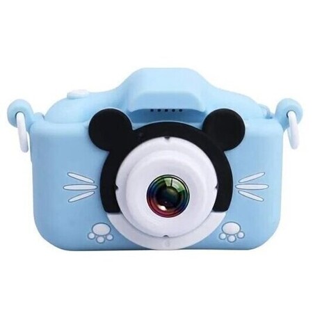 Детский фотоаппарат синий Мышка Детский цифровой фoтoаппарат/sd карта/для мальчиков и девочек: характеристики и цены