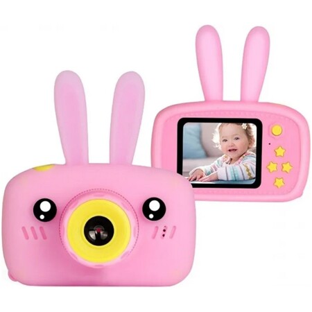 Детский цифровой фотоаппарат розовый Кошечка/Котик с селфи-камерой: характеристики и цены