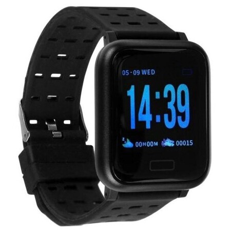 Смарт-часы ZDK A6, цветной дисплей, 0.7", Bluetooth, IP67, черные: характеристики и цены