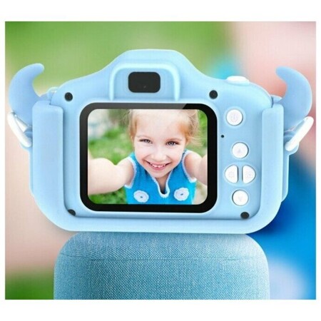 Детский цифровой фотоаппарат Дракончик Голубой / Kids Camera: характеристики и цены