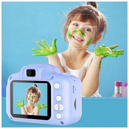 Детская цифровая камера фотоаппарат 1080p Kids Camera голубая: характеристики и цены