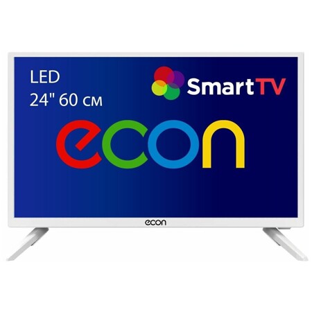 ECON SMART TV облачный, Linux, LED 24" (60 см), 1366х768 HD Ready, платформа Netrange, доступность YouTube, IVI: характеристики и цены