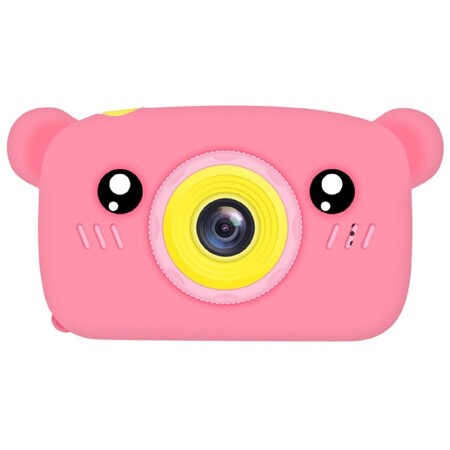 Детский цифровой фотоаппарат Children's Fun Camera, розовый + чехол мишка: характеристики и цены